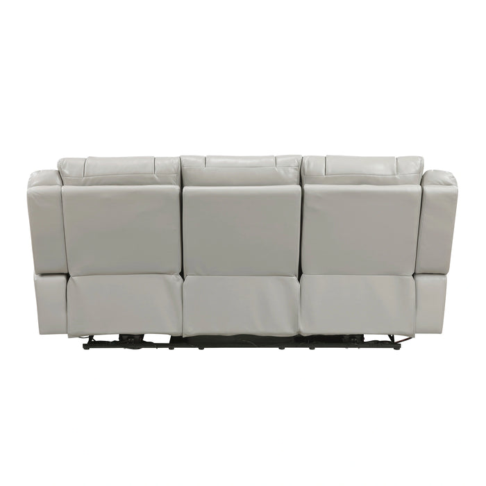 Huron Power Double Reclining Sofa With Center Drop-Down Cup Holders